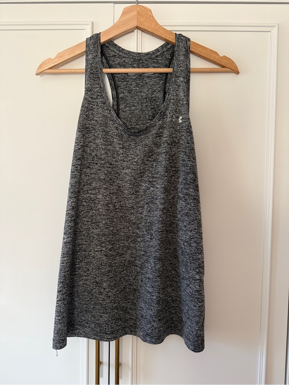 Under Armour Women’s Black/Gray Marled Racerback Tank